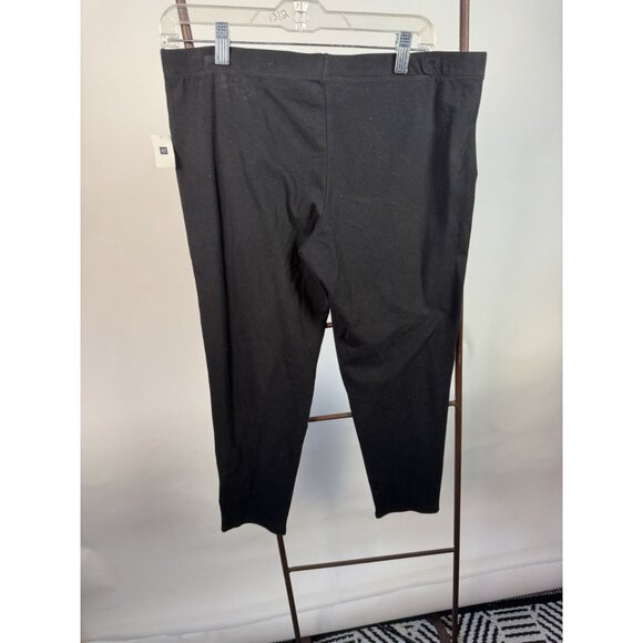 GapBody Womens Black Stretch Leggings L Cotton & Spandex Made In Guatemala - Picture 12 of 13